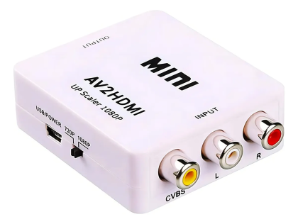 Imagen de Conversor RCA A HDMI Av Adaptador Tv Video Convertidor 1080