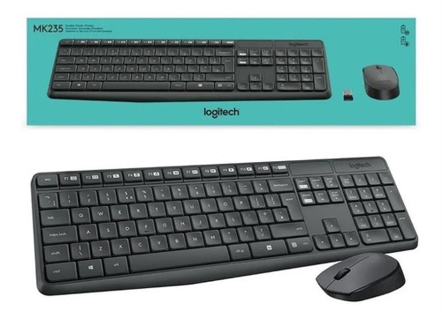Imagen de Logitech teclado y Mouse Inalambrico MK235